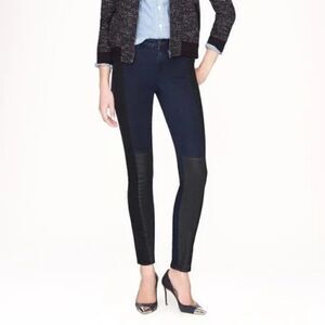 J. Crew Midrise Matchstick Blocked Indigo Jeans Size 28